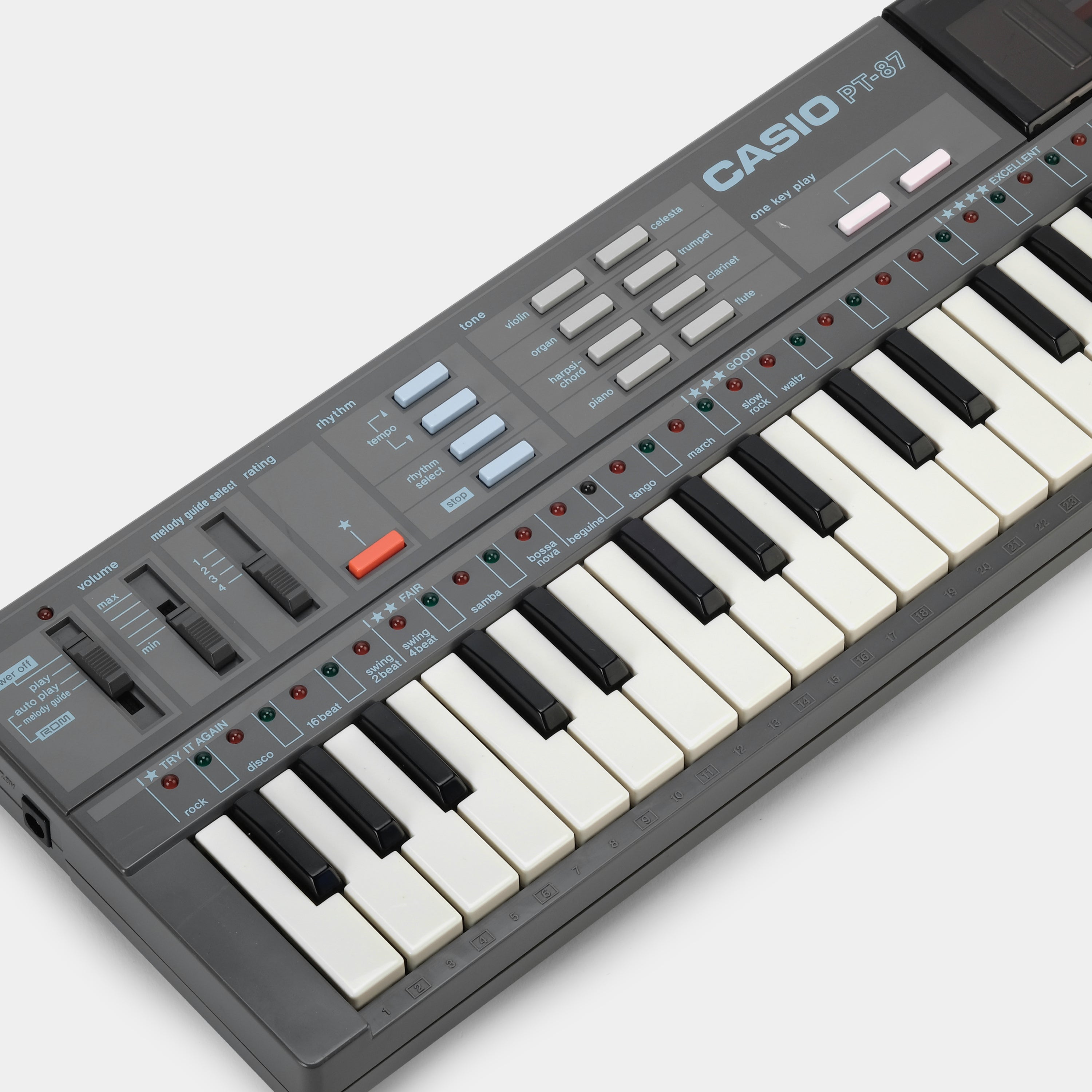 Casio PT-87 32-Key Mini Synthesizer Keyboard - Portable Electronic Piano for Beginners, Kids & Travel - Perfect for Home Practice, Music Lessons & On-the-Go Creativity