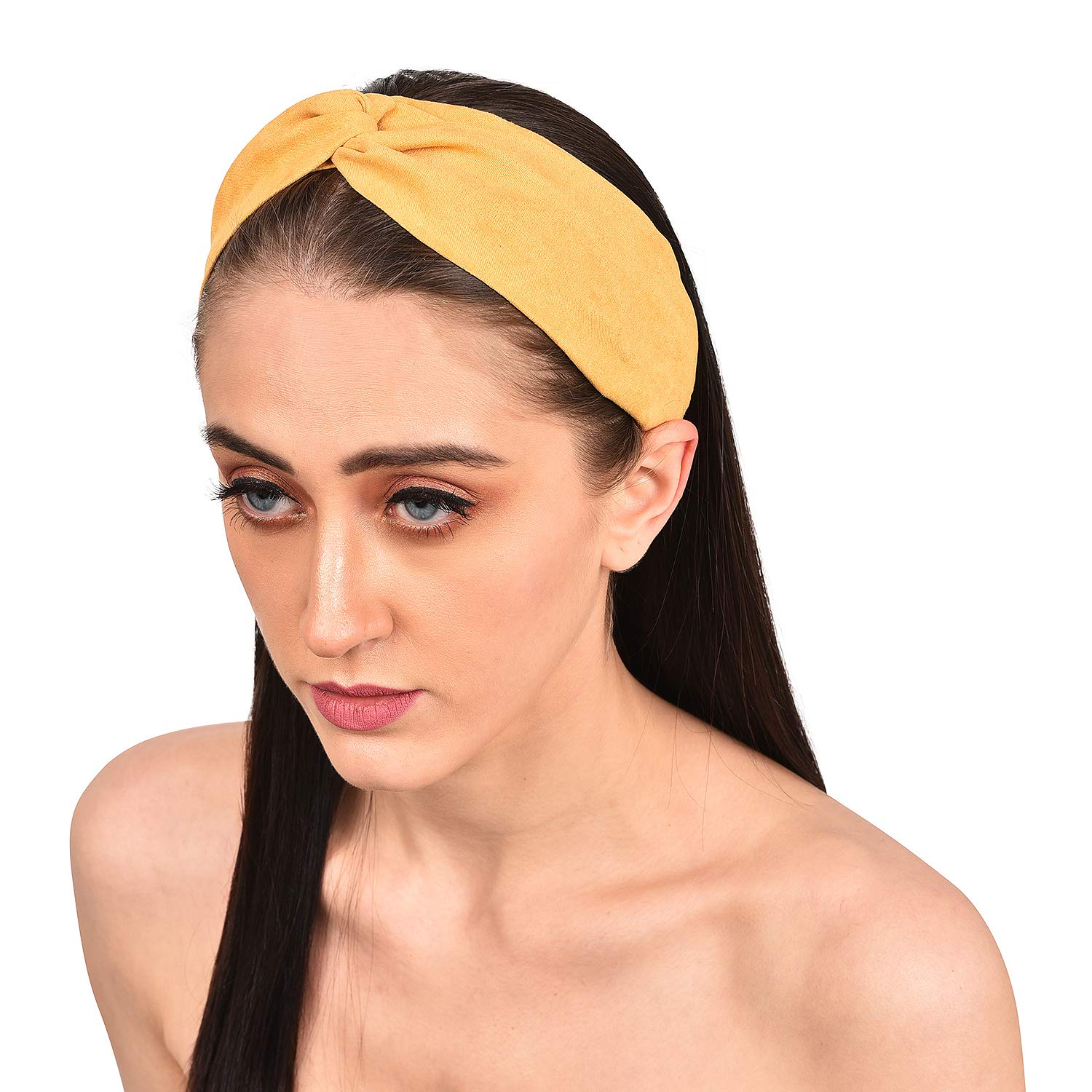 Vogue Suede Knot Headband for Women - Gym & Office Wear