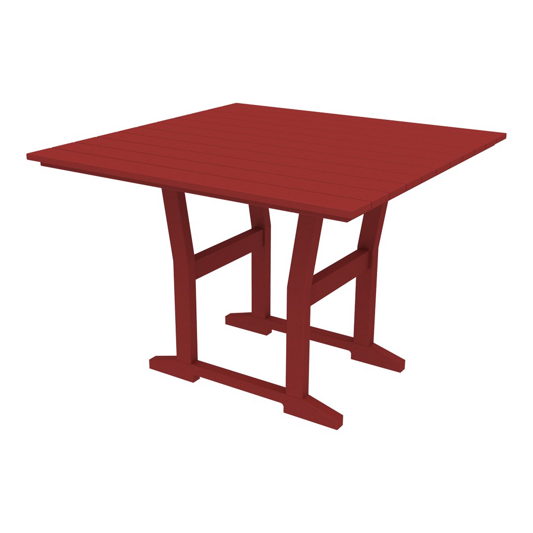 Coastline Cafe Square Dining Table - 36 Inch Modern Kitchen Table for Small Spaces, Breakfast Nook, or Outdoor Patio - Perfect for Apartments, Condos, and Bistro Settings
