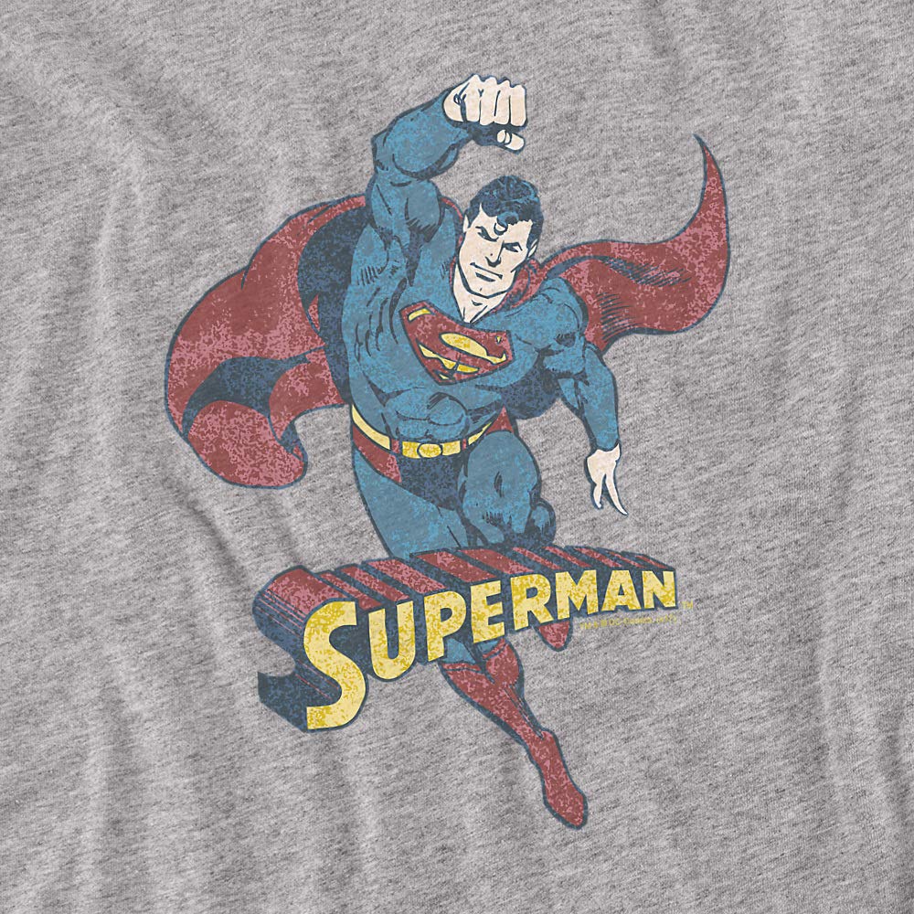 DC Comics Desaturated Superman Graphic Women's T-Shirt | Casual Superhero Tee for Fans & Everyday Wear
