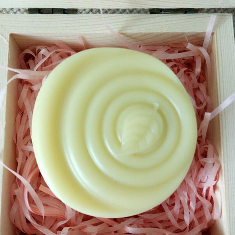 Premium Round Leaf Silicone Soap Molds for DIY Handmade Soap, Resin Crafts & Art Projects - Perfect for Home Spa, Wedding Favors, and Holiday Gifts (Set of 6)