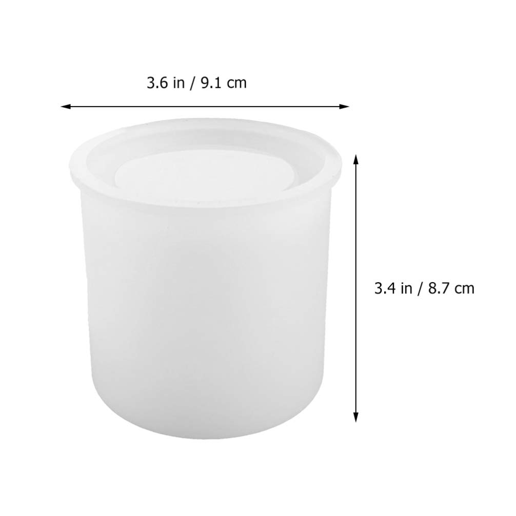 Silicone Pen Holder Molds - Resin Flower Pot & Pencil Holder DIY Craft Molds for Epoxy Crystal Makeup Brush Organizer, Fondant Molds - Perfect for Desktop Decor, Office Organization & DIY Gift Making (White)