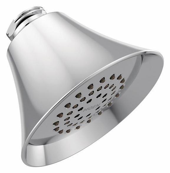 Moen 6370EP Chrome 1-Function Transitional Shower Head - Perfect for Bathroom Renovation & Modern Home Upgrades