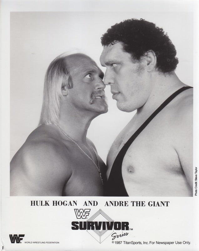 1987 Hulk Hogan vs. Andre the Giant Survivor Series Wrestling Match - Vintage WWE Collectible for Fans & Memorabilia Enthusiasts - Perfect for Display, Gifts & Wrestling History Collections