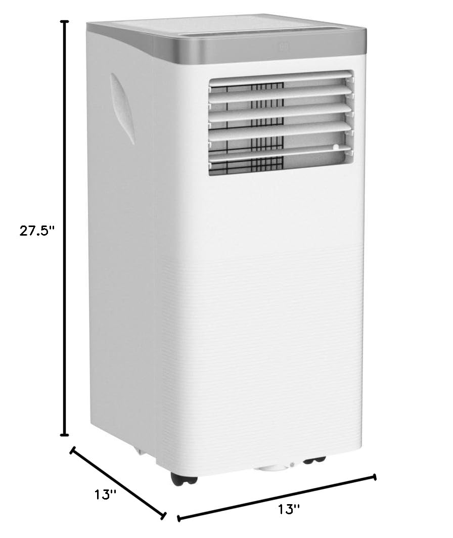 PETSITE 8000 BTU Portable Air Conditioner with Remote Control - 3-in-1 Cooling Unit with Dehumidifier, Fan & Air Cooler for Rooms Up to 230 sq.ft - Perfect for Bedrooms, Living Rooms & Home Offices