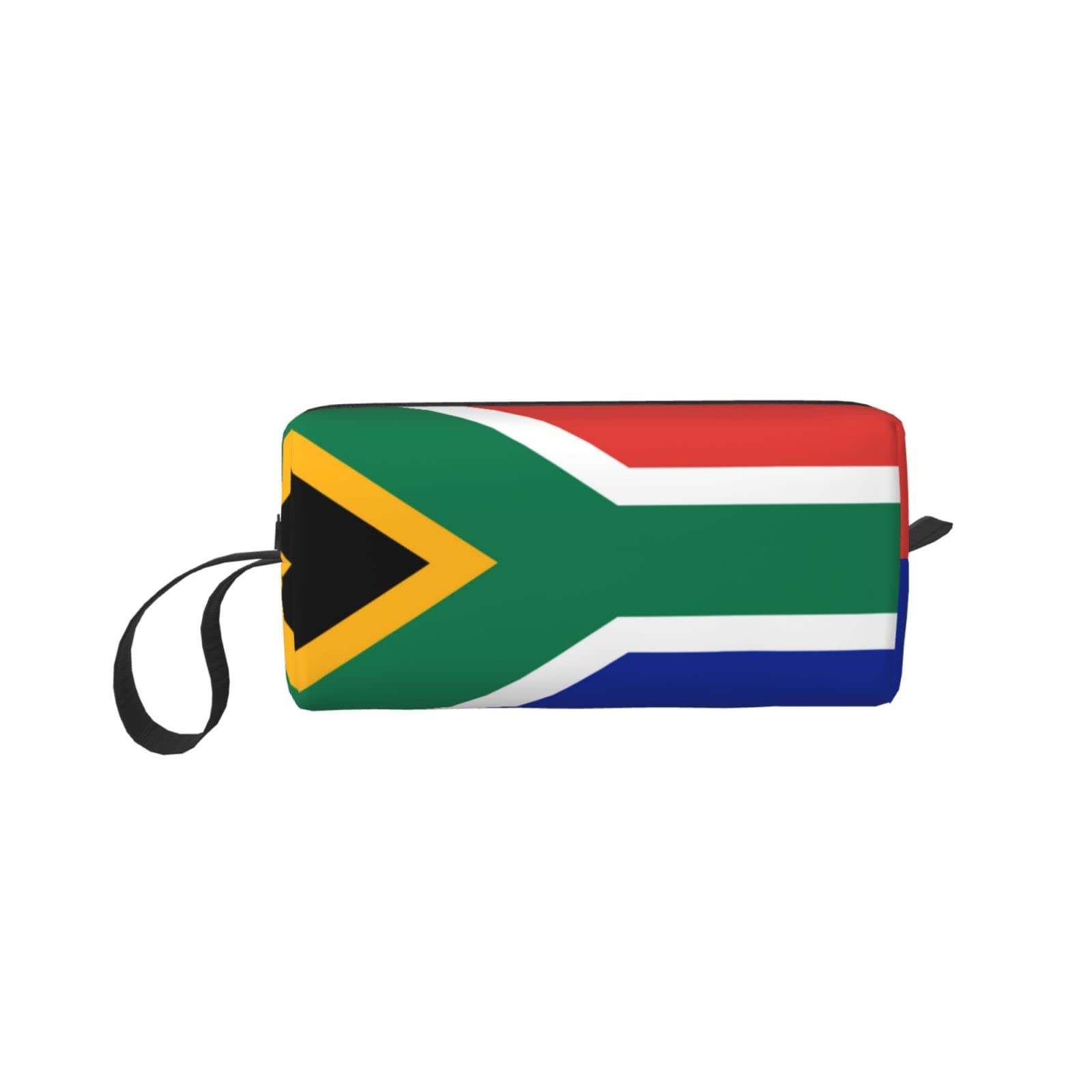 Small Makeup Bag Cosmetic Pouch for Women - South African Flag Design Travel Makeup Organizer Case | Perfect for Travel, Gym & Daily Essentials Storage