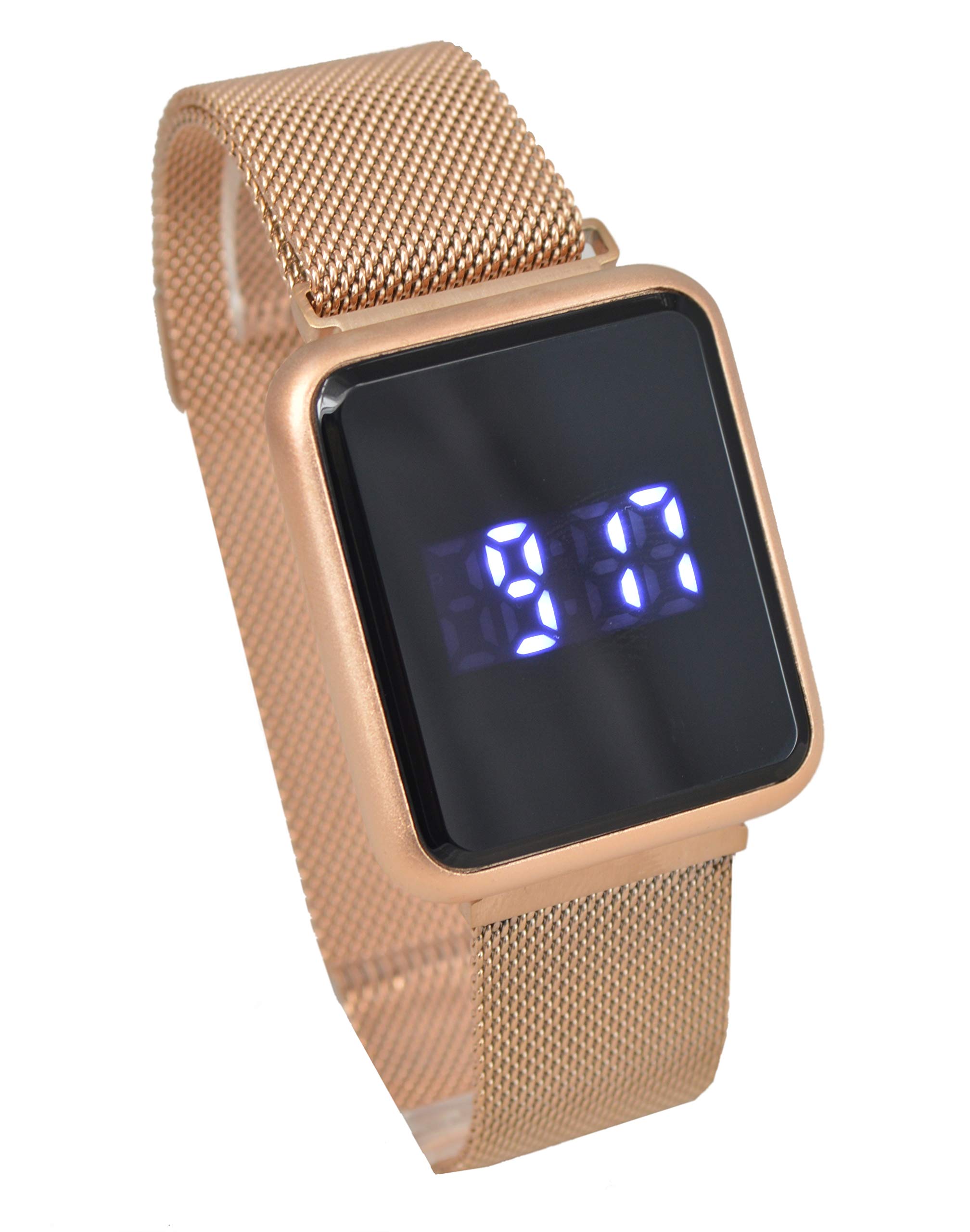 SLAA SL10384RB Men's Quartz Sensor Watch - Stainless Steel Band Wristwatch for Business, Casual & Outdoor Activities