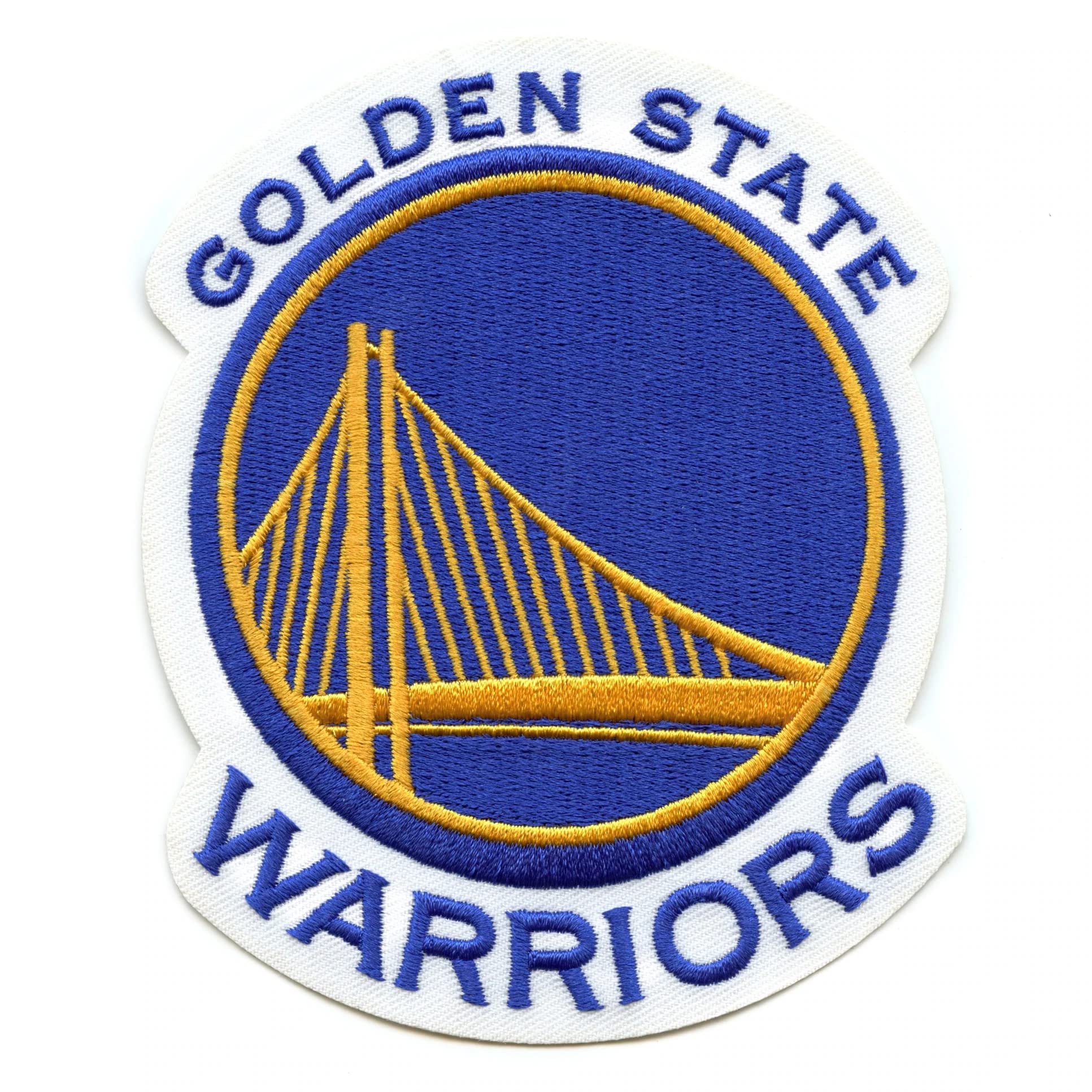 Official Golden State Warriors Logo Patch - Large Embroidered Iron-On Basketball Jersey Patch for DIY Customization - Perfect for Jerseys, Hats, Bags & Fan Gear