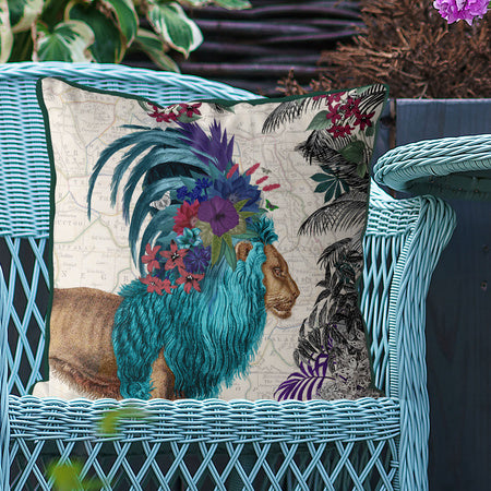 Soft and Cozy Tropical Lion Pillow - Perfect for Kids' Rooms, Nursery Decor, and Cute Home Accessories | Great for Gifts, Bedroom, and Living Room