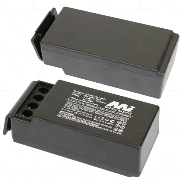 7.4V 3400mAh Li-ion Rechargeable Battery for Cavotec Radio Remote Controller - Long Lasting Power Supply for Industrial Equipment, Construction Machinery & Material Handling Systems