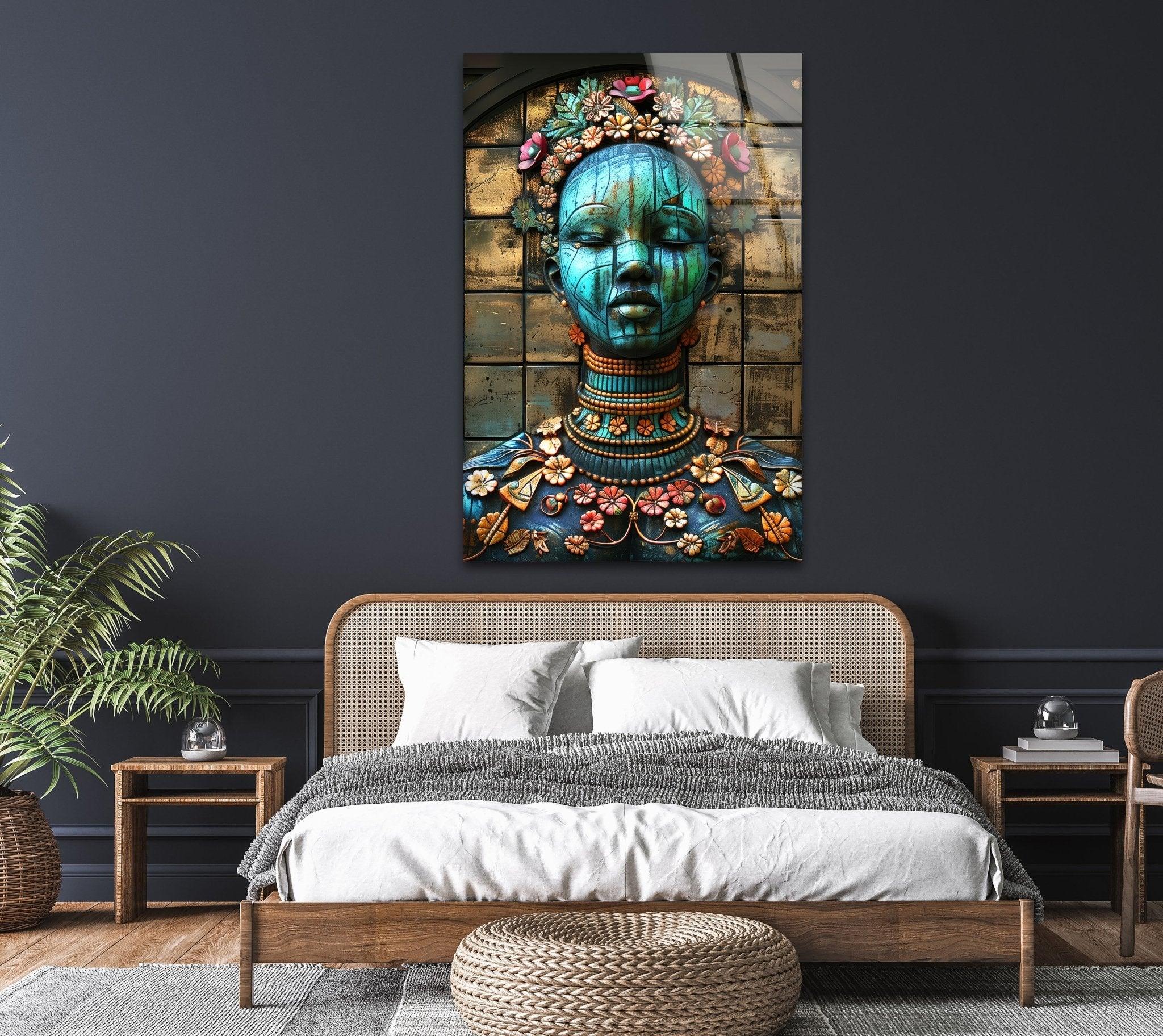 Modern Abstract Glass Wall Sculpture - Handmade 3D Art Decor for Living Room, Bedroom & Office | Elegant Home & Interior Design Accent