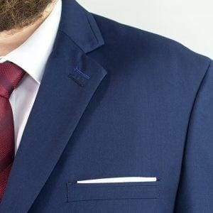 Cavani Jefferson Navy Big & Tall Tweed Suit for Men - 2 Piece Regular Fit Business Suit - Perfect for Weddings, Office & Formal Events