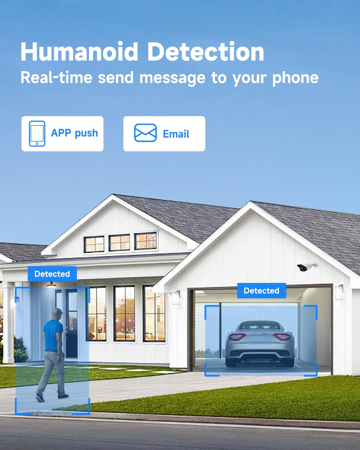 8MP 4K PoE Security Camera System with 8 Metal Wired Cameras | Person & Vehicle Detection | 8CH NVR with 2TB HDD | H.265+ 24/7 Recording | Ideal for Home & Business Surveillance | Monitor Driveways, Offices & Retail Stores