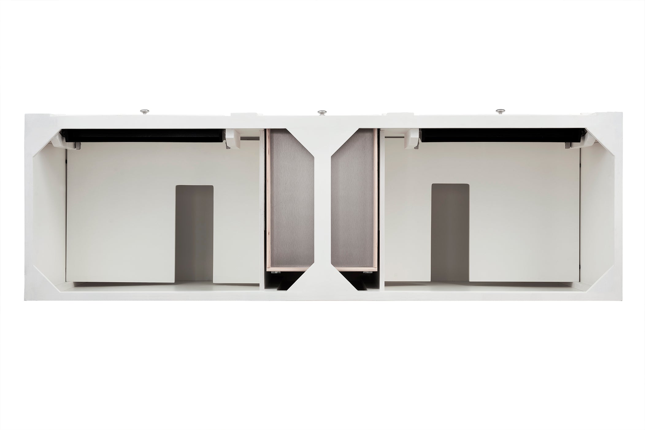 Bristol 72-Inch Double Vanity in Bright White - Modern Bathroom Sink with Dual Sinks & Ample Storage - Perfect for Master Bathrooms & Shared Spaces