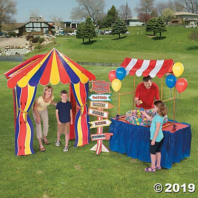 Big Top Circus Carnival Sign - 5ft Cardboard Standup for Party & VBS Decor
