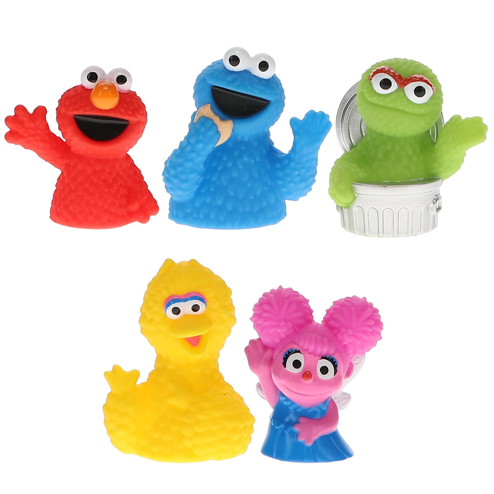 Sesame Street 5-Piece Finger Puppet Set - Fun Educational Toys for Kids | Bath, Pool & Beach Play | Perfect for Parties, Storytime & Interactive Learning