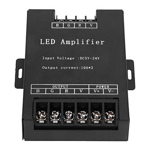 RGB LED Light Controller - Aluminum Alloy Signal Controller for Smart Home, KTV, Bar & Building Lighting - Perfect for Party, Stage & Decorative Lighting
