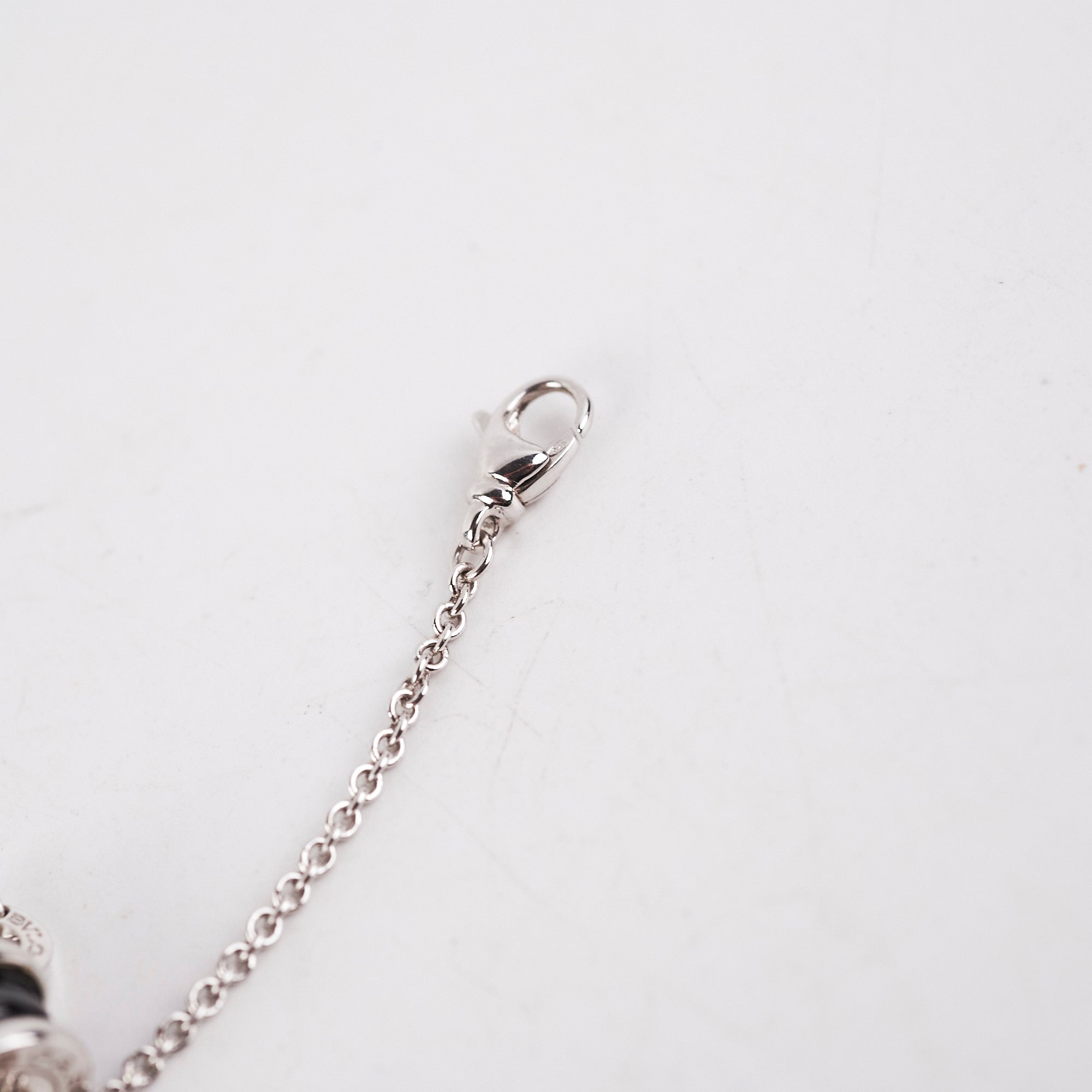 Bvlgari Save The Children Charity Bracelet - Silver & Black Leather Unisex Jewelry for Gifts, Fundraising & Special Occasions