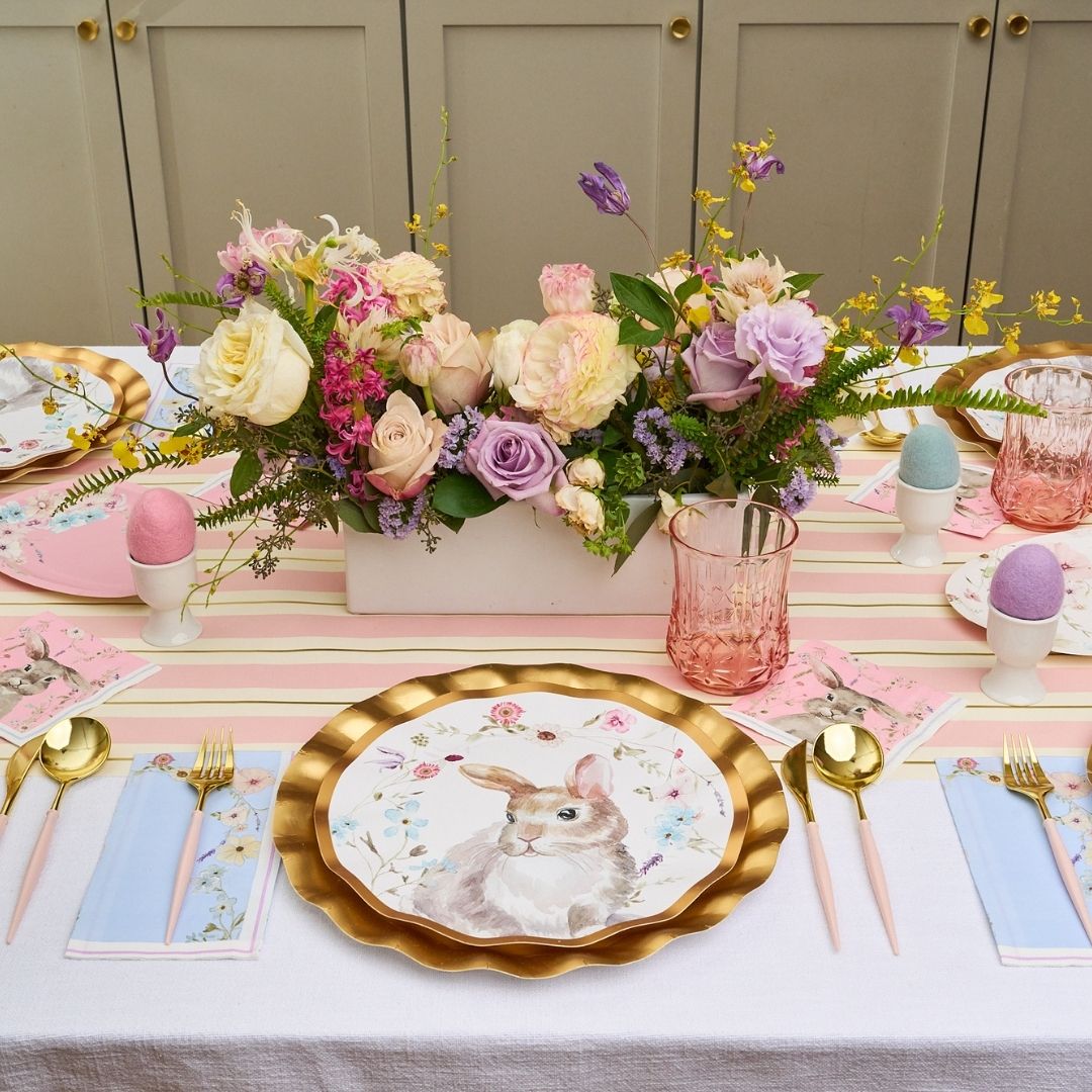 Easter Table Decorations - Elegant Spring Table Setting for Easter Brunch, Dinner & Holiday Celebrations