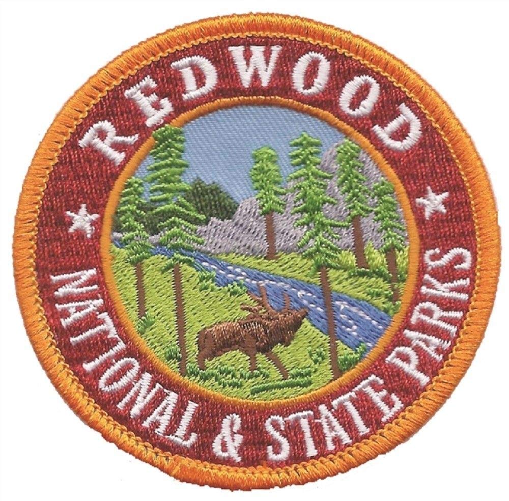 California Redwood National Park & State Park Iron-On Embroidered Patch - Perfect for Hiking Jackets, Backpacks & Souvenir Collectors