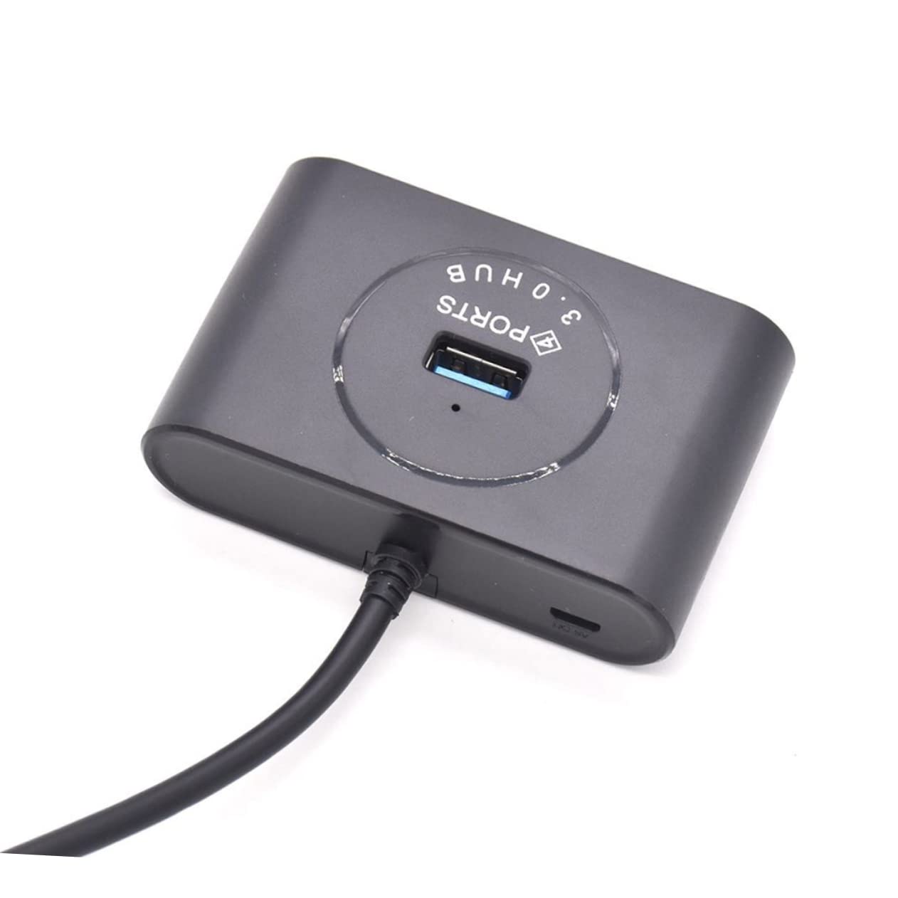 OSALADI 4-Port USB A Hub Extender with Round Design - High-Speed USB 2.0 Extension for Cell Phones, Laptops, and PC Accessories | Perfect for Home Office, Gaming Setup, and Multi-Device Charging Station