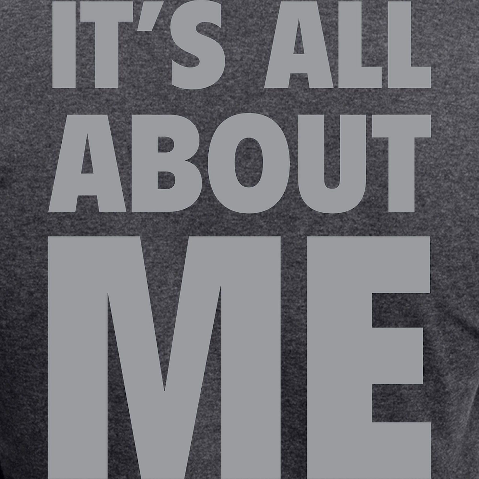 Women's Charcoal Pajama Set - 'It's All About Me' Funny Novelty Sleepwear | Cozy Lounge & Sleep Pajamas for Women | Perfect for Relaxing at Home, Girls Night In, or Gift Giving