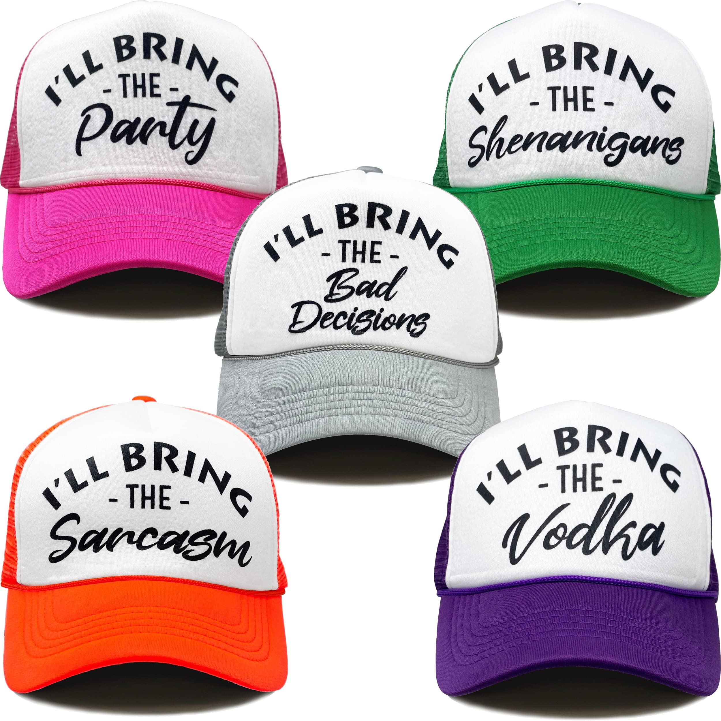 Funky Junque Bride-to-Be Bachelorette Party Foam Trucker Snapback Hat - Perfect for Wedding Showers, Girls' Night Out & Bridal Events