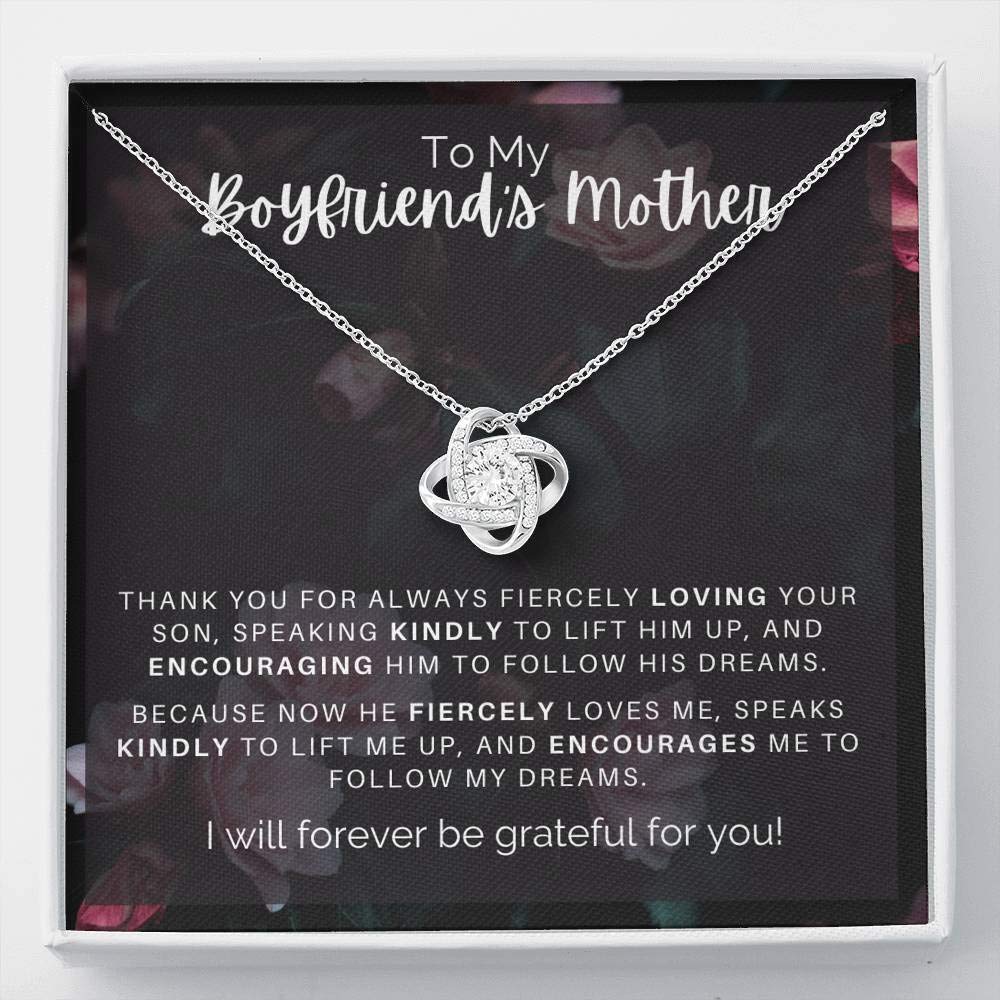 Elegant Heart Pendant Necklace for Boyfriend's Mom - Gift Box Included | Perfect for Mother's Day, Birthday & Anniversary Gifts