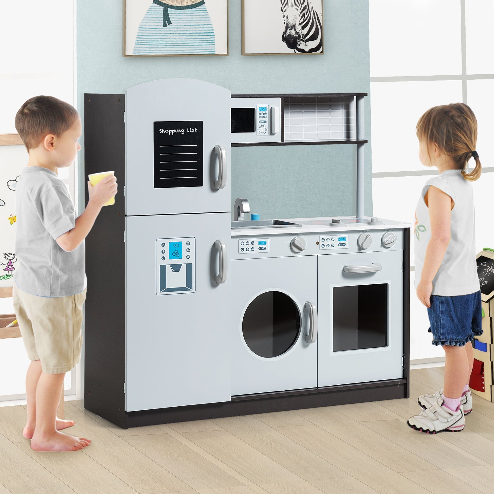Best Kids Pretend Play Kitchen Cooking Set with Realistic Simulated Sounds - Fun Interactive Toy for Imaginative Play & Early Learning at Home