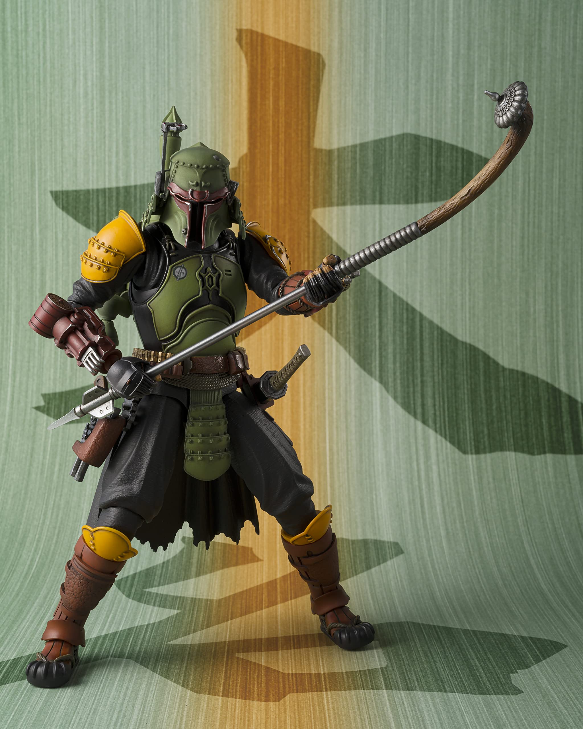TAMASHII NATIONS Star Wars The Book of Boba Fett Daimyo Boba Fett Action Figure - Bandai Spirits MEISHO Movie Realization Collectible Toy for Display & Star Wars Fans | Perfect for Home Decor, Office Display & Gift Giving