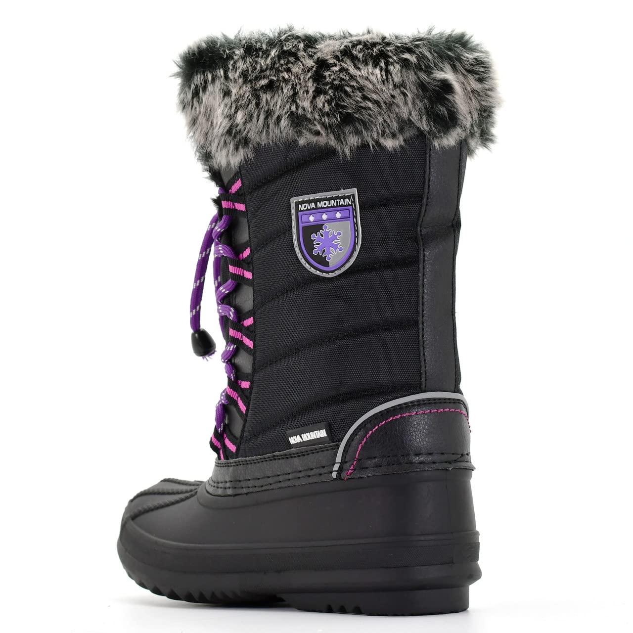 Nova Mountain Kids' Winter Snow Boots - Waterproof & Warm for Boys & Girls - Perfect for Snow Play, Hiking & Outdoor Adventures