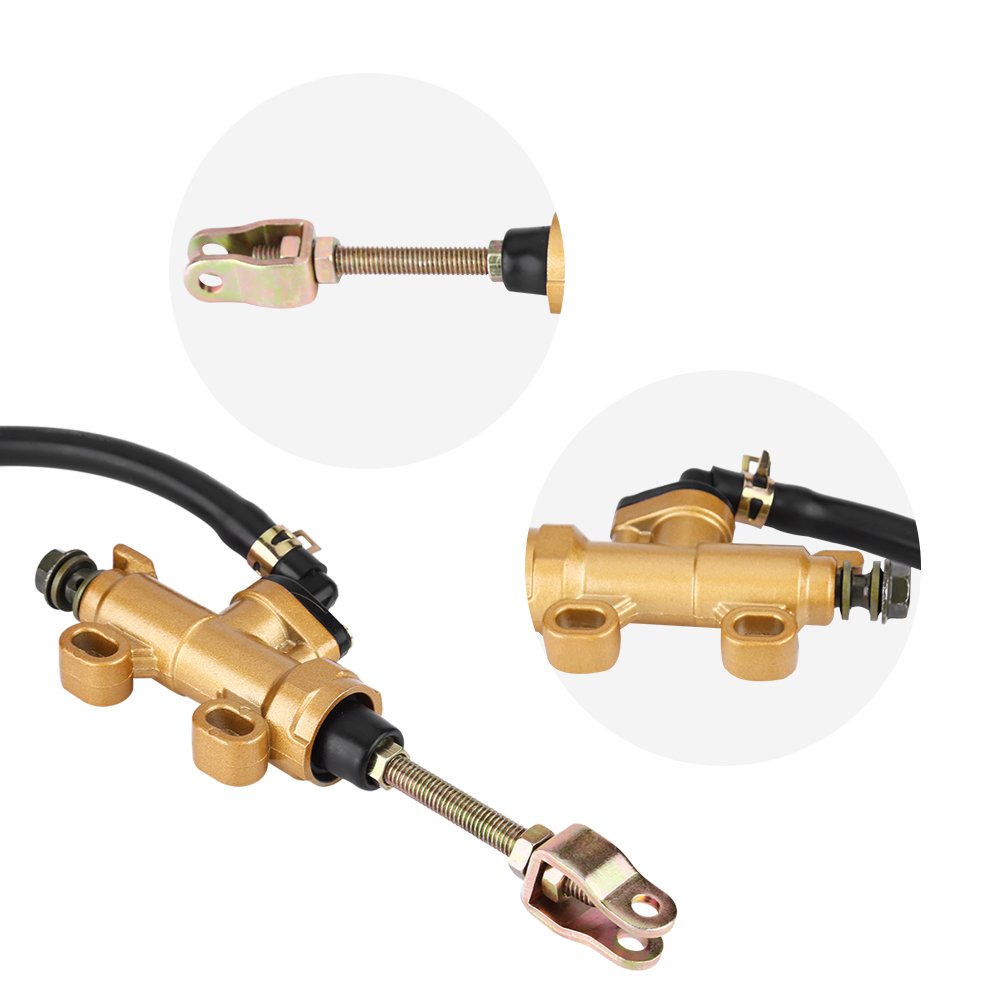 Universal Motorcycle Brake Master Cylinder Pump with Reservoir - for Dirt Bike & ATV Riding