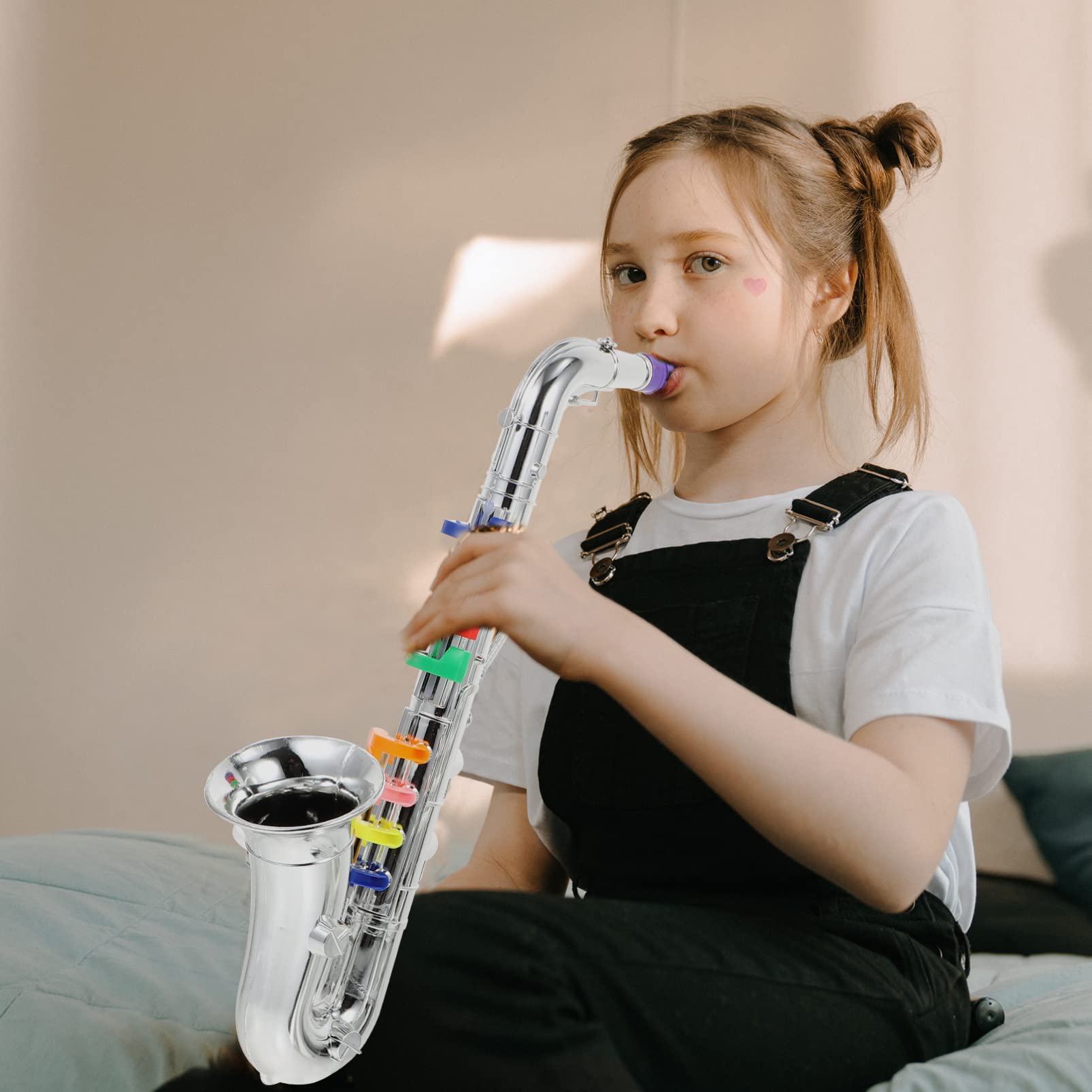 Zerodeko 2Pcs Musical Instruments Toy Set for Toddlers - Saxophone & Puzzle Educational Toys for Kids | Perfect for Early Learning, Music Exploration & Sensory Play