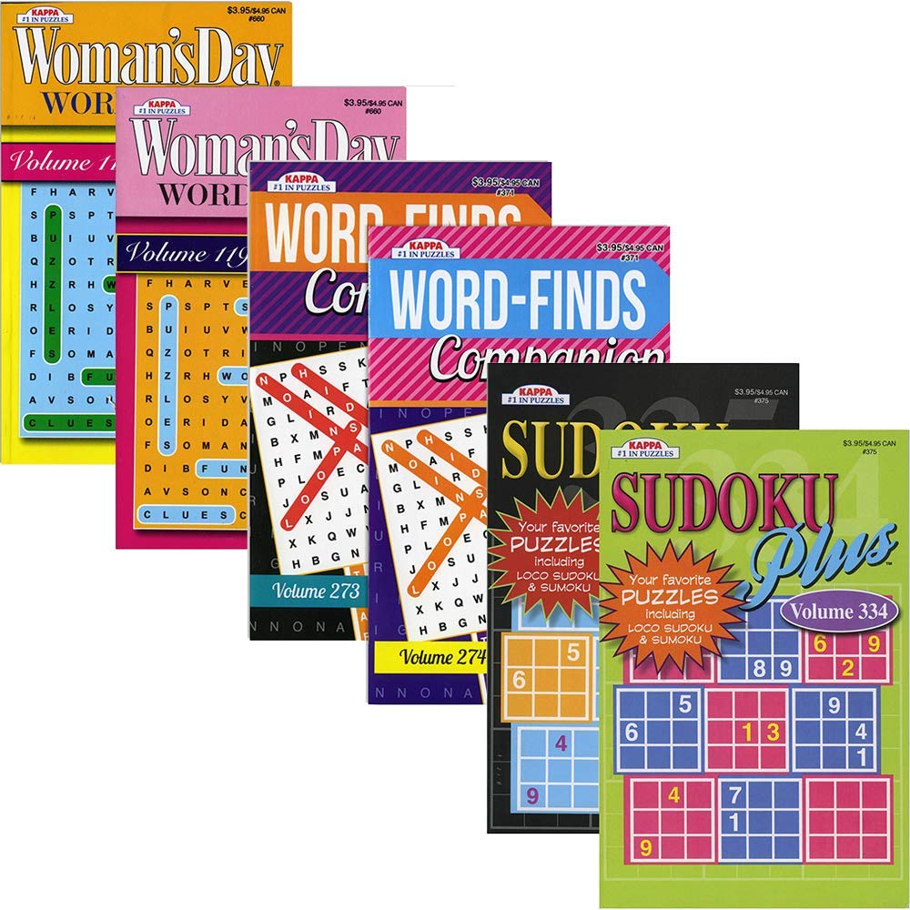 Omura Digest Size Kappa Variety Puzzle Books - Fun Brain Teasers for Kids & Adults | Perfect for Travel, Gifts & Family Game Nights