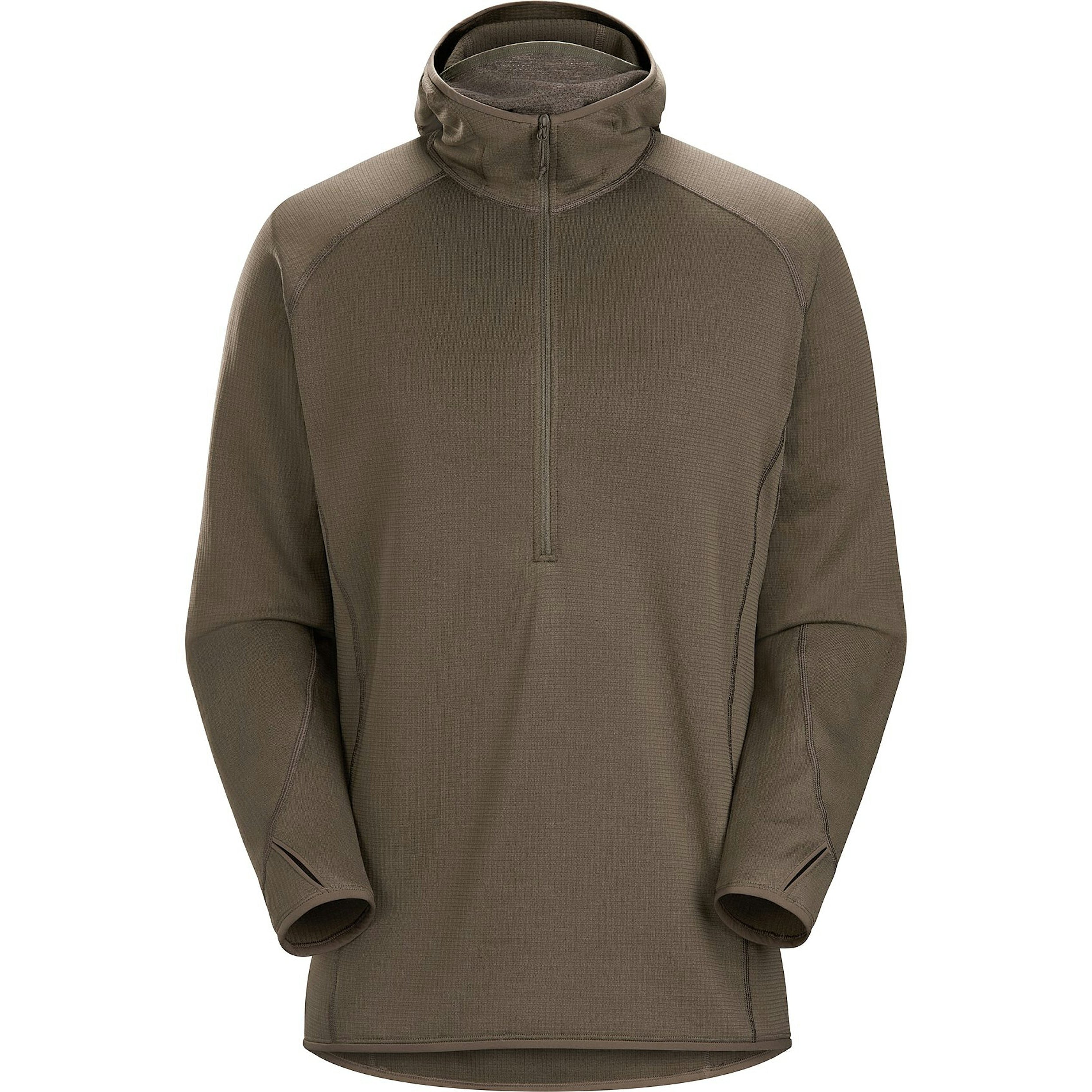Arc'teryx LEAF Delta AR 1/2 Zip Neck Hoody for Men - Lightweight Mid Layer Fleece Jacket (Like New) | Hiking, Camping & Outdoor Activities