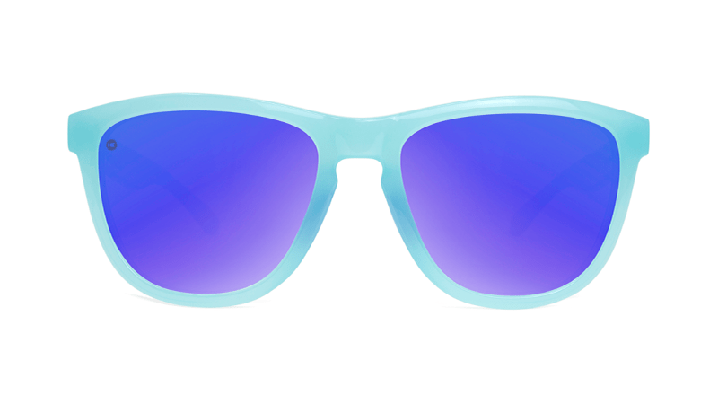 Premium Sports Sunglasses Icy Blue / Moonshine - UV Protection Polarized Lenses for Running, Cycling & Outdoor Activities