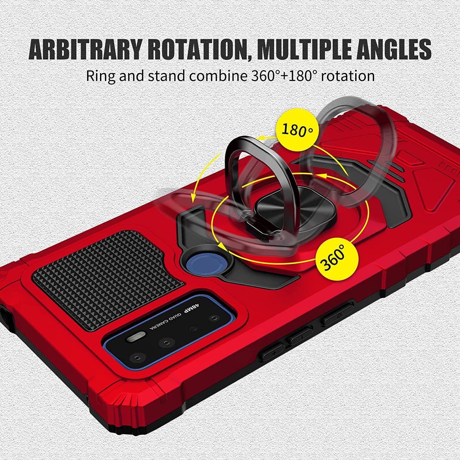 Magnetic Kickstand Phone Case for AT&T Radiant Max 5G 6.8