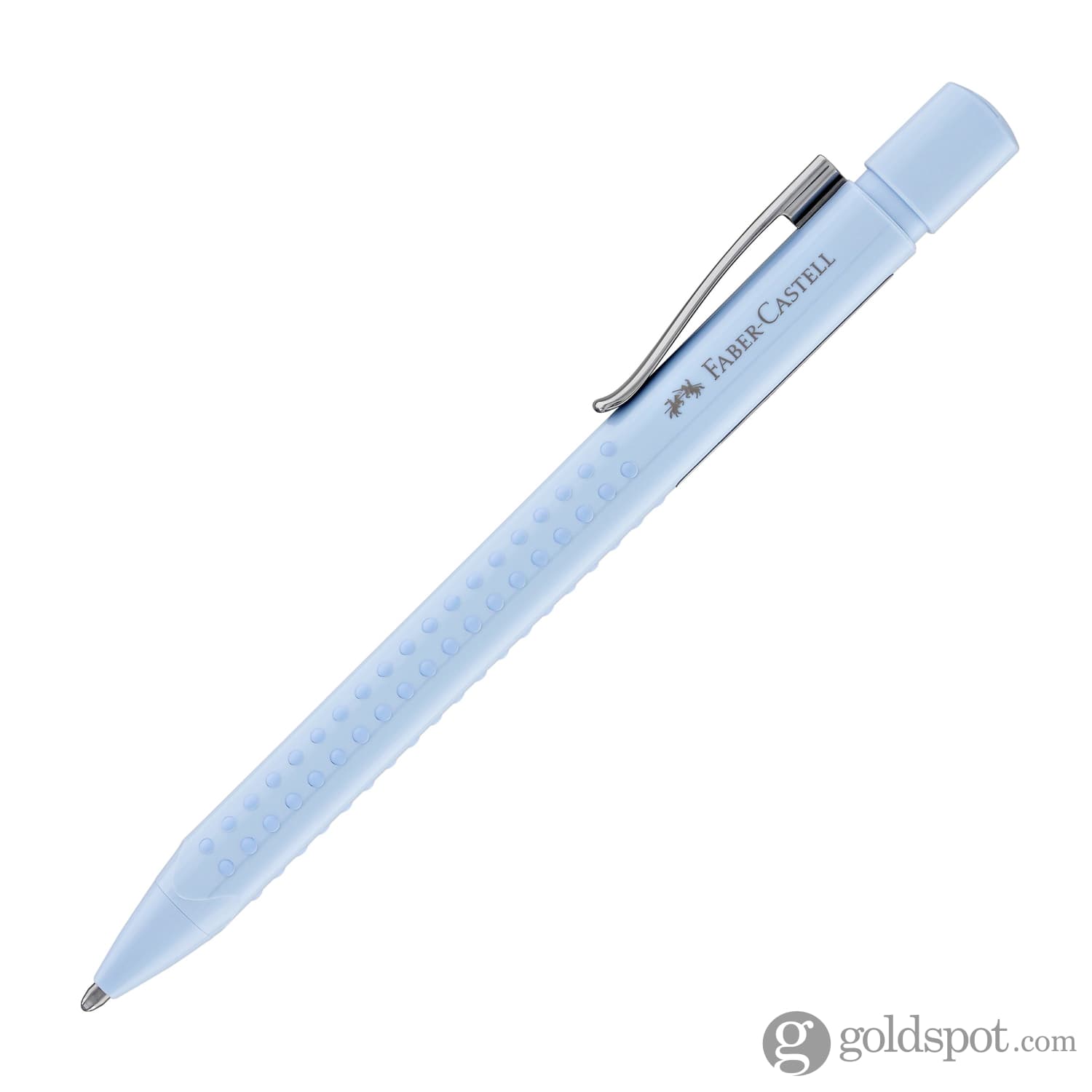 Faber Castell Grip Ballpoint Pen - Sky Blue Comfort Grip Writing Pen for Office, School & Everyday Use - Smooth Ink Refillable Pen for Note Taking, Journaling & Gift Giving