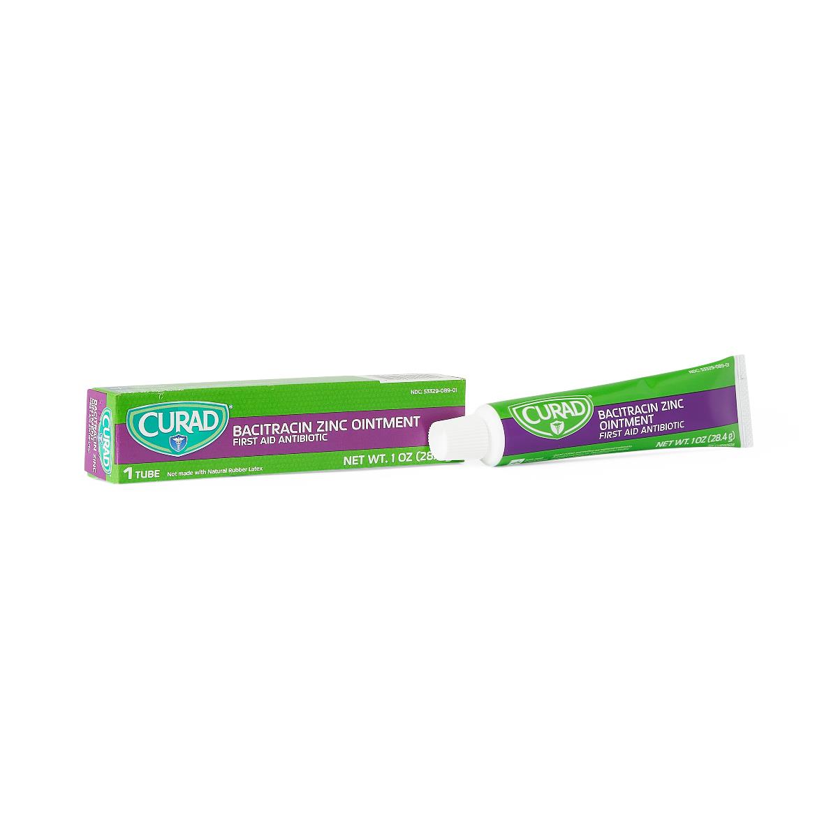 Bacitracin Zinc Ointment - 1 oz Antibacterial Wound Care for Cuts, Scrapes & Minor Burns | First Aid Essential for Home, Travel & Outdoor Activities