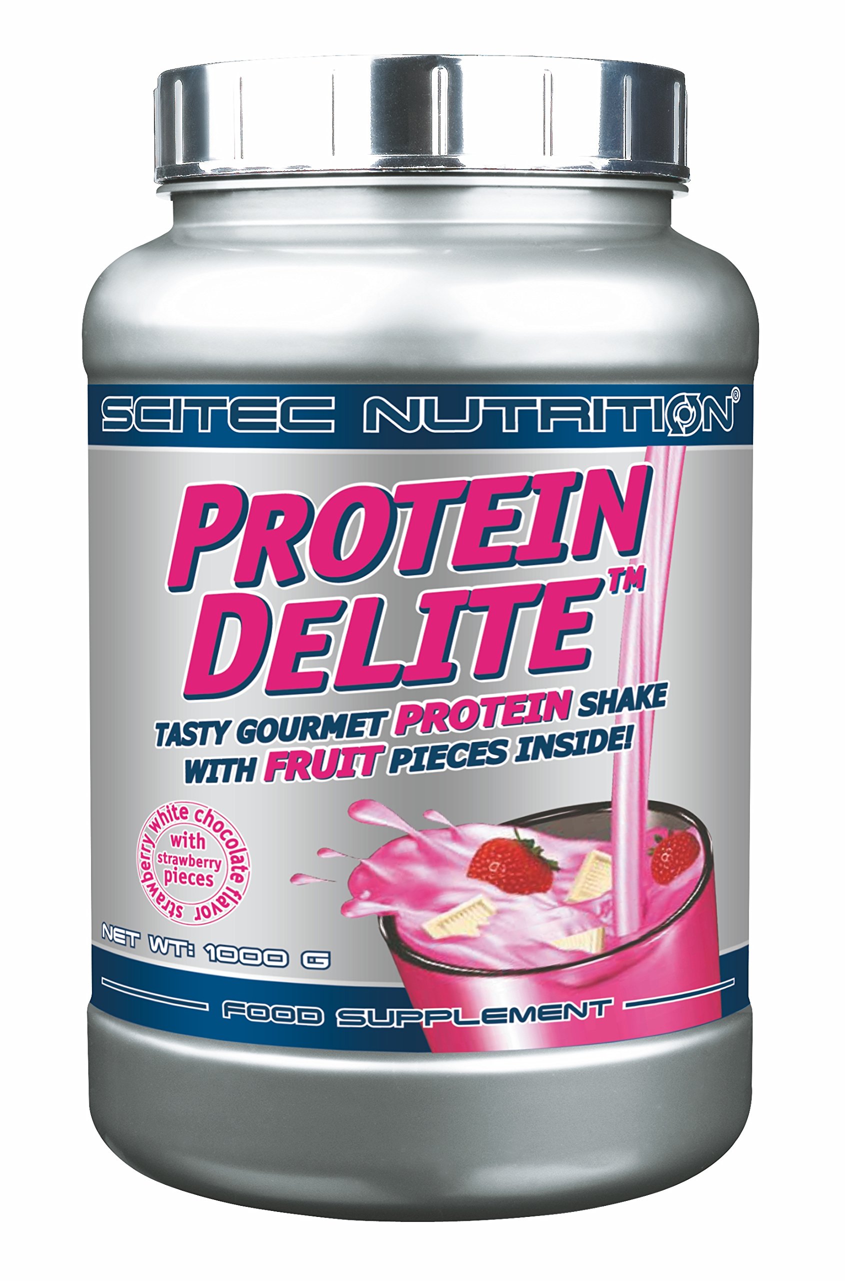 Protein Delite - Strawberry White Chocolate Protein Bar | High Protein Snack for Weight Loss & Muscle Recovery | Perfect for Gym, Hiking & On-the-Go Energy Boost
