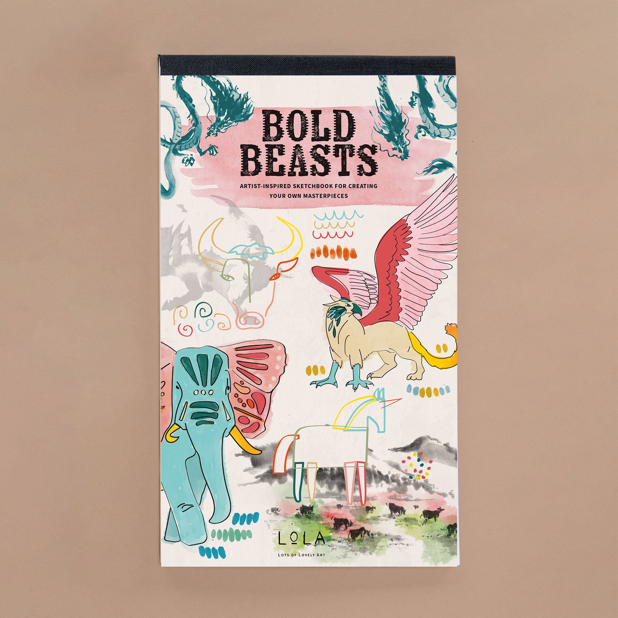 LoLA Bold Beasts Sketchbook - Premium Drawing Notebook for Artists & Students - Perfect for Sketching, Doodling & Creative Projects