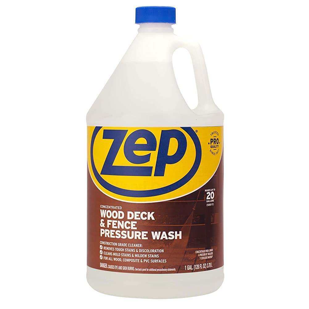 Zep INC Deck & Fence Cleaner - Outdoor Wood & Vinyl Surface Wash - Perfect for Patio, Porch & Garden Maintenance