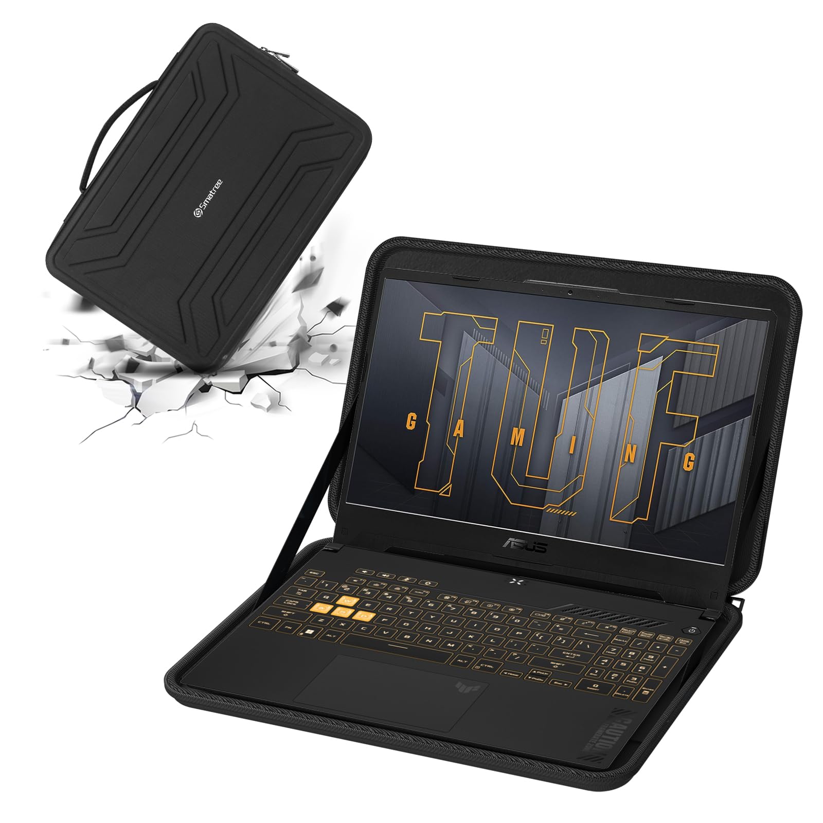 Smatree 15.6 Inch Hard Shell Laptop Case for ASUS TUF Gaming Laptops - Slim Anti-Shock Protective Bag | Perfect for Travel, Work & School