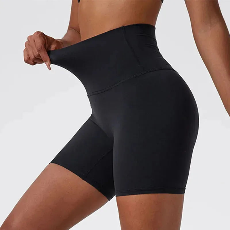 Super Soft High Waist Yoga Shorts for Women - Breathable Workout Leggings & Gym Shorts with Push Up Design - Perfect for Yoga, Cycling, Running & Fitness Training