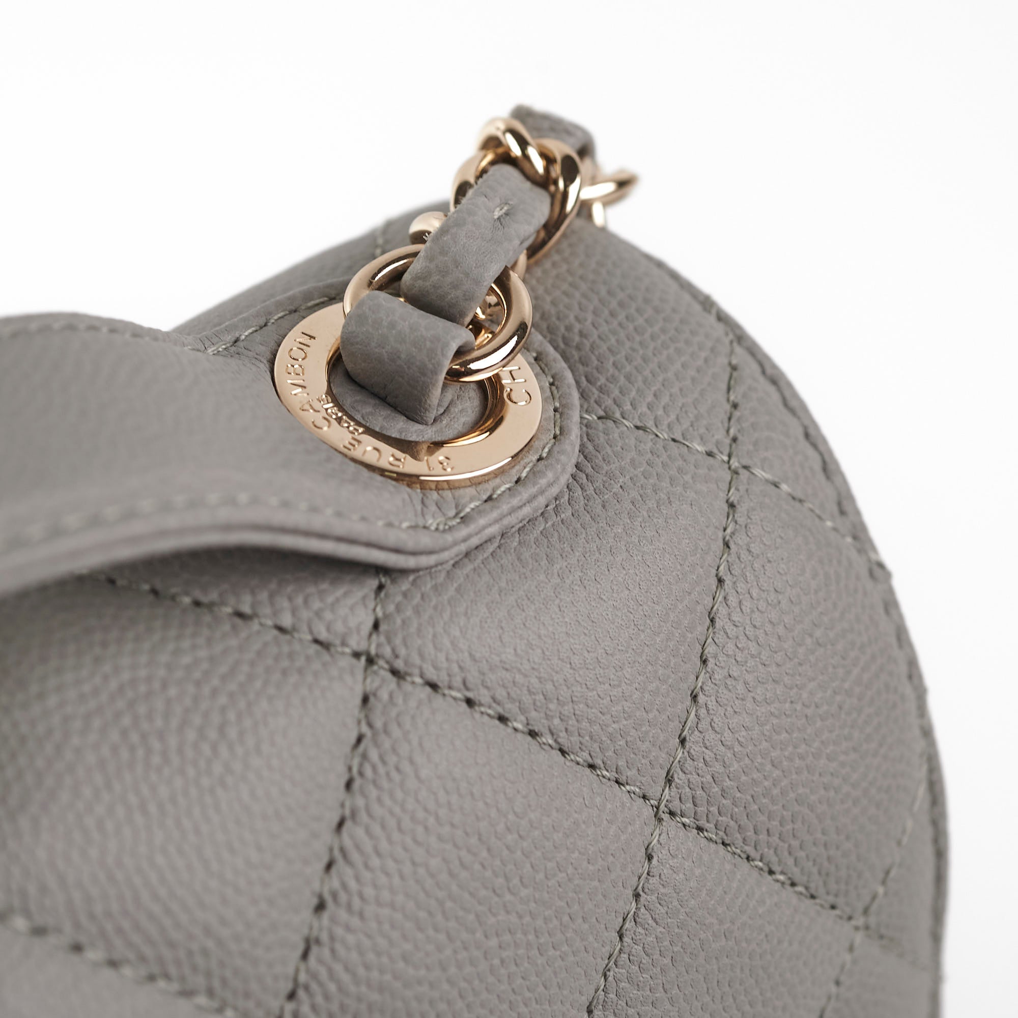 Chanel Medium Business Affinity Grey Caviar Leather Shoulder Bag - Luxury Designer Handbag for Women, Perfect for Work, Office & Everyday Use