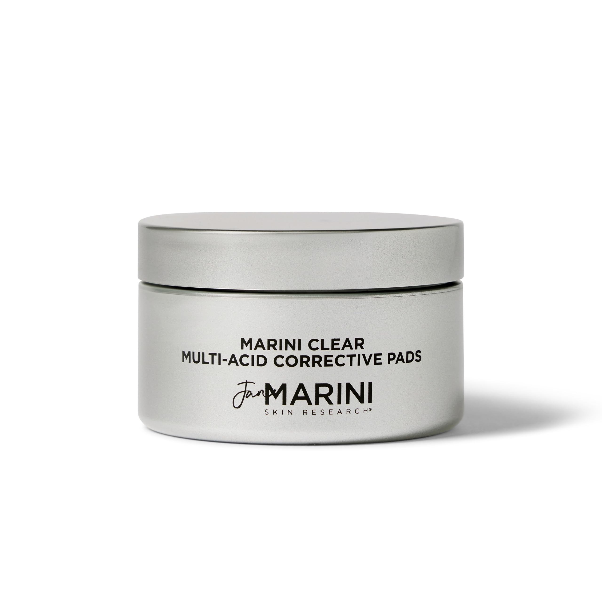 Jan Marini Skin Research Marini Clear Multi-Acid Corrective Pads - Exfoliating Facial Treatment for Acne & Blemishes - 30 Count | Perfect for Daily Skincare Routine & Travel