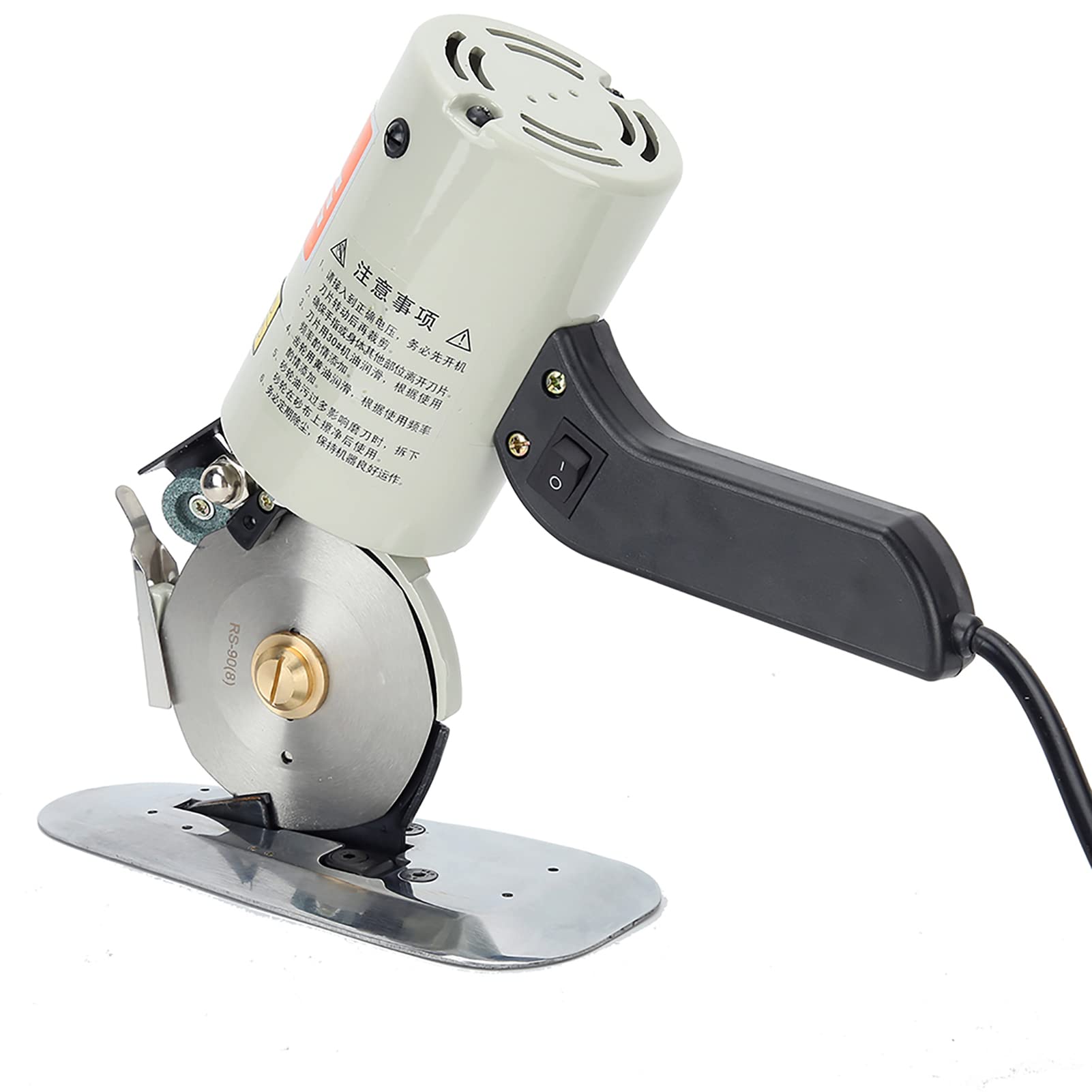 Walfront Electric Fabric Cutting Machine with Alloy Steel Blade - 3.54 Inch Cutting Width, US Plug (110V) | Perfect for Quilting, Sewing, DIY Crafts & Upholstery Projects