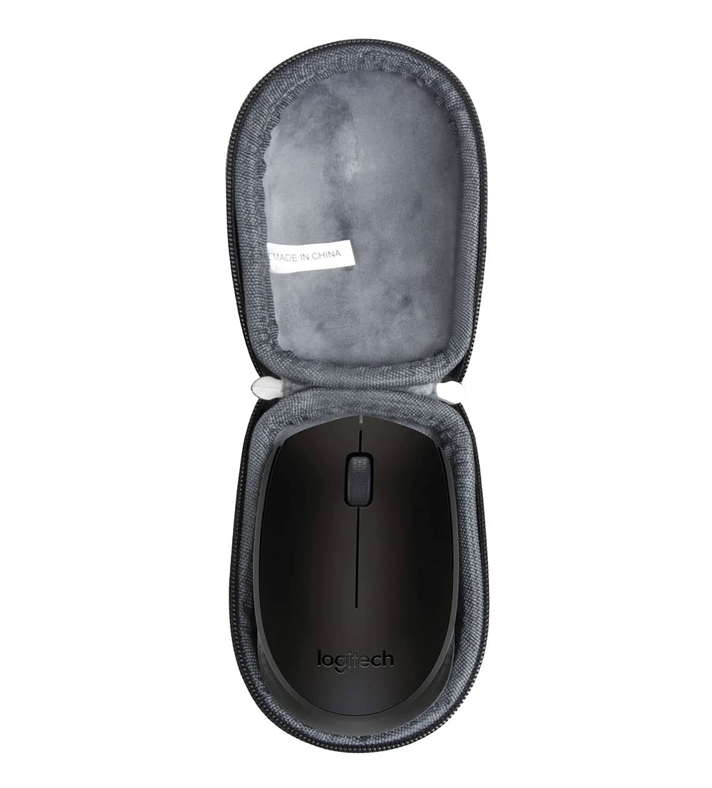 Logitech M170 Wireless Mouse Hard Travel Case by Hermitshell - Durable Protective Cover for Business Trips, Office, and Travel Accessories