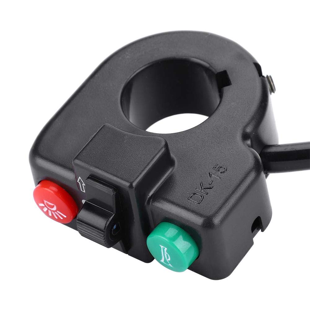 3 in 1 Motorcycle Handlebar Switch - Turn Signal, Horn & Light Control for Harley, Honda, Yamaha - Perfect for Night Riding & Urban Commuting