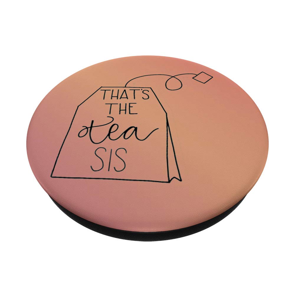 Funny 'That's The Tea Sis' Sarcastic Sassy Rose Gold Tumbler - Perfect for Office Humor, Girls Night Out & Iced Coffee Lovers